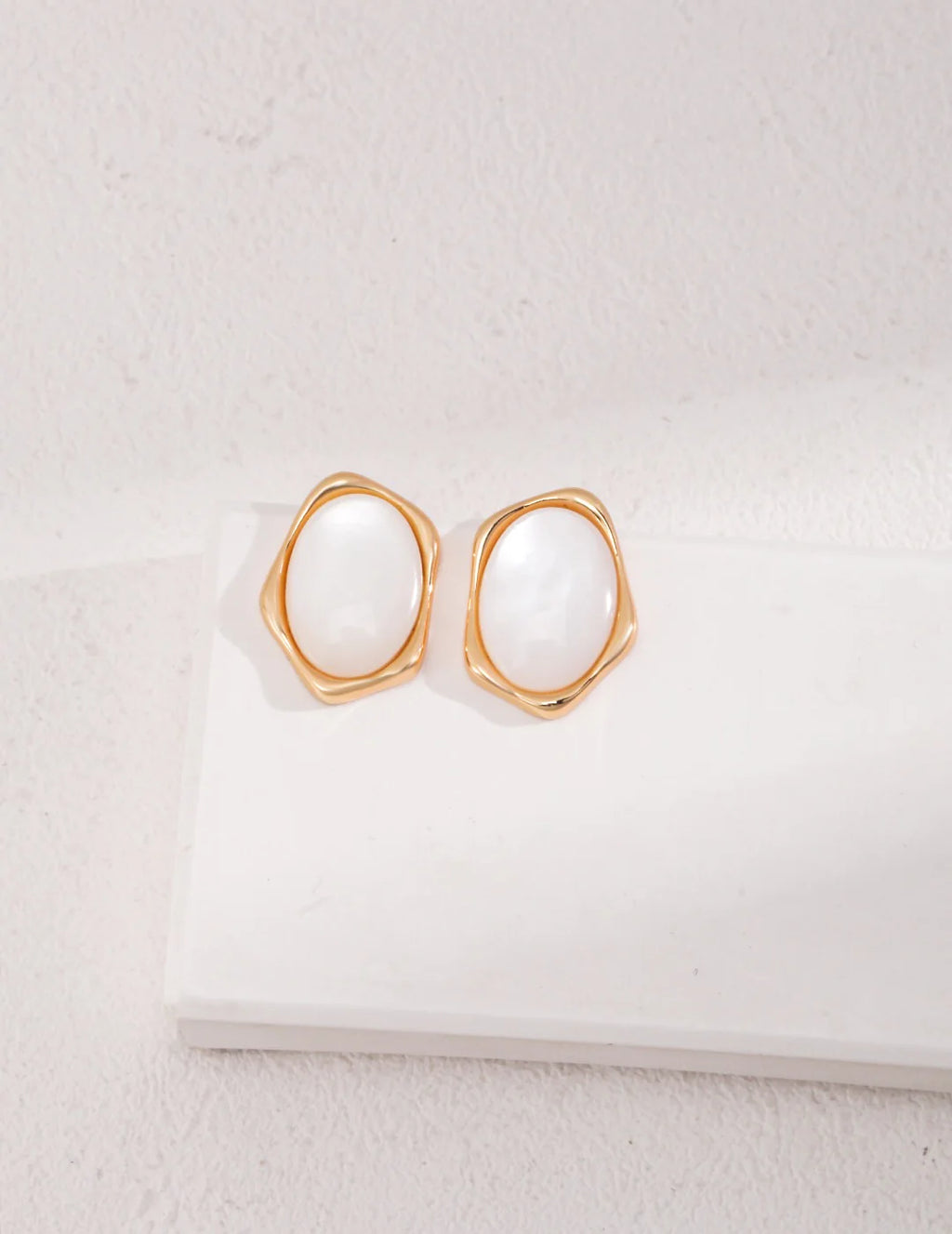 Mother of Pearl Stud Earrings