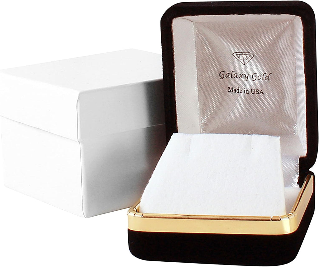 14K Yellow Gold Natural Blue Sapphire Drop Pendant Necklace